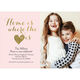 Pink and Gold Heart Photo Moving Announcements Image 4 of 6